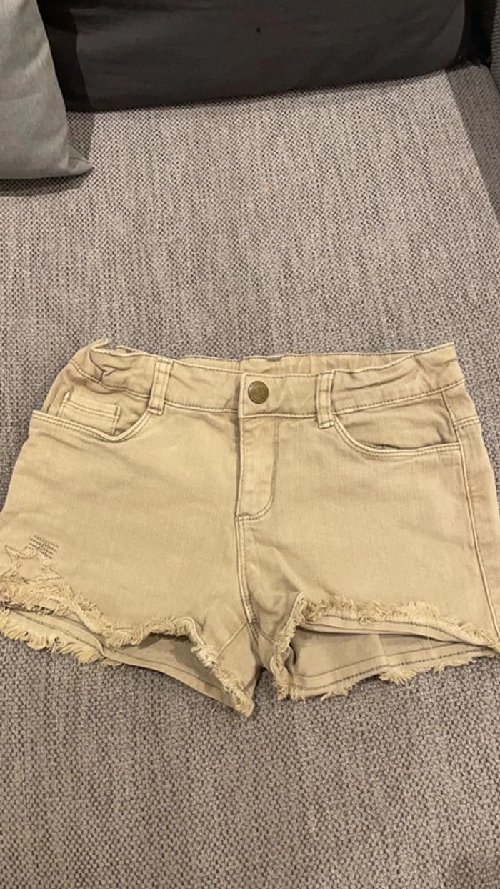 Short en jean ajustable à la taille