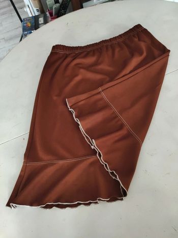 Jupe mi-longue bleu bonheur t50