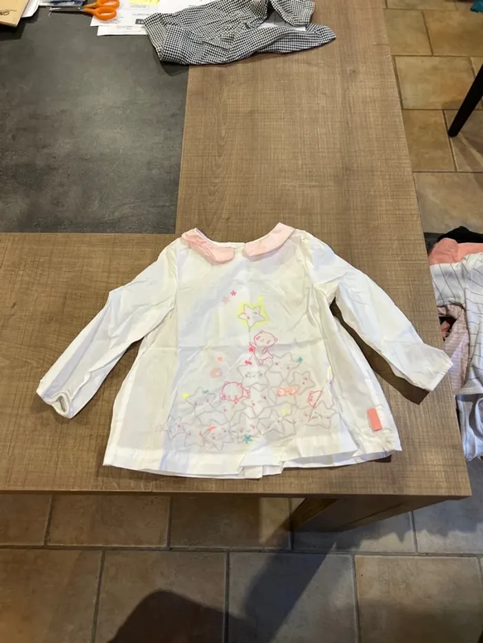 Blouse manches longues bébé fille, du pareil au même, 9 mois