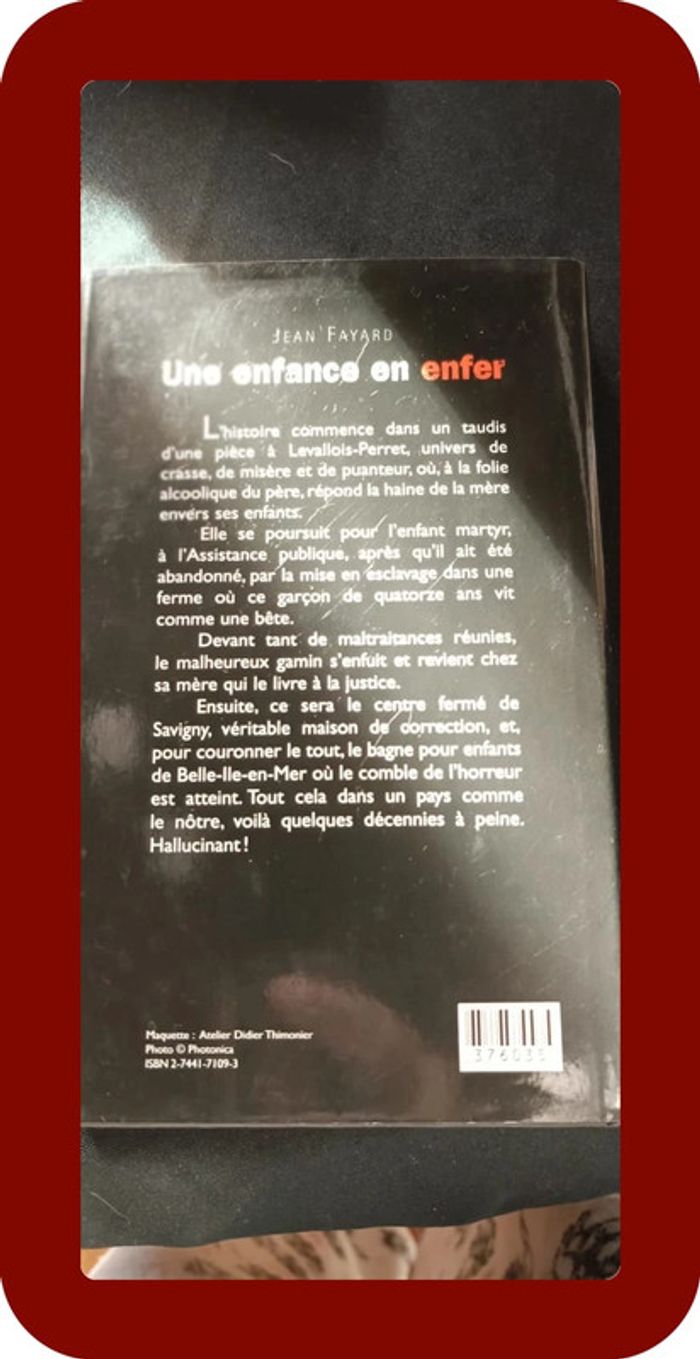 Livre une enfance en enfer - photo numéro 2