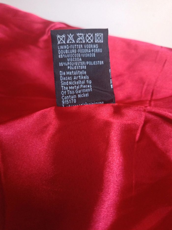veste perfecto en cuir Cuir femme rouge Bordeau marque finzi Neuf - photo numéro 19