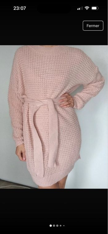 Robe pull rose