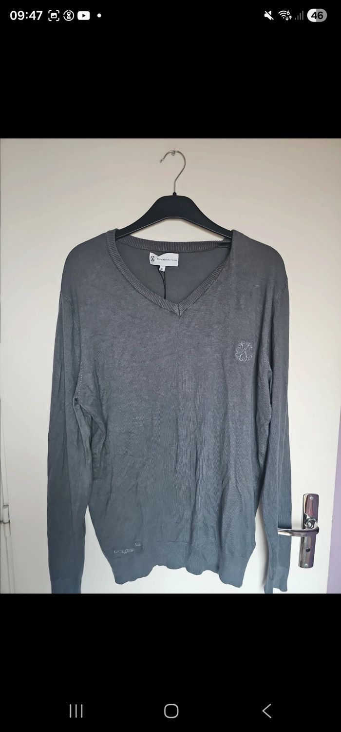 Pull col v homme neuf taille xl - photo numéro 4