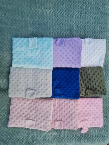 Protege carnet minky bébé plusieurs couleur disponible