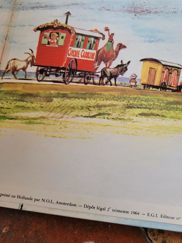 1964 Livre ancien rare le cirque Caroline grand album collection Pierre Probst - photo numéro 11