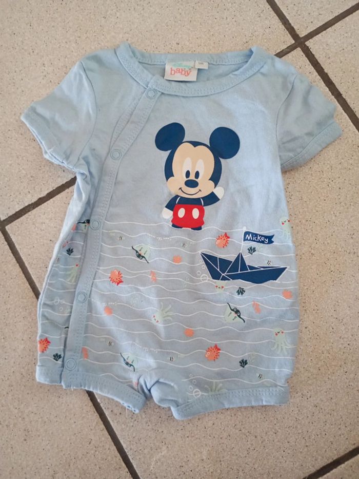 Vêtement été mickey 1 mois
