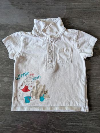 Polo manches courtes Disney Winnie l'ourson