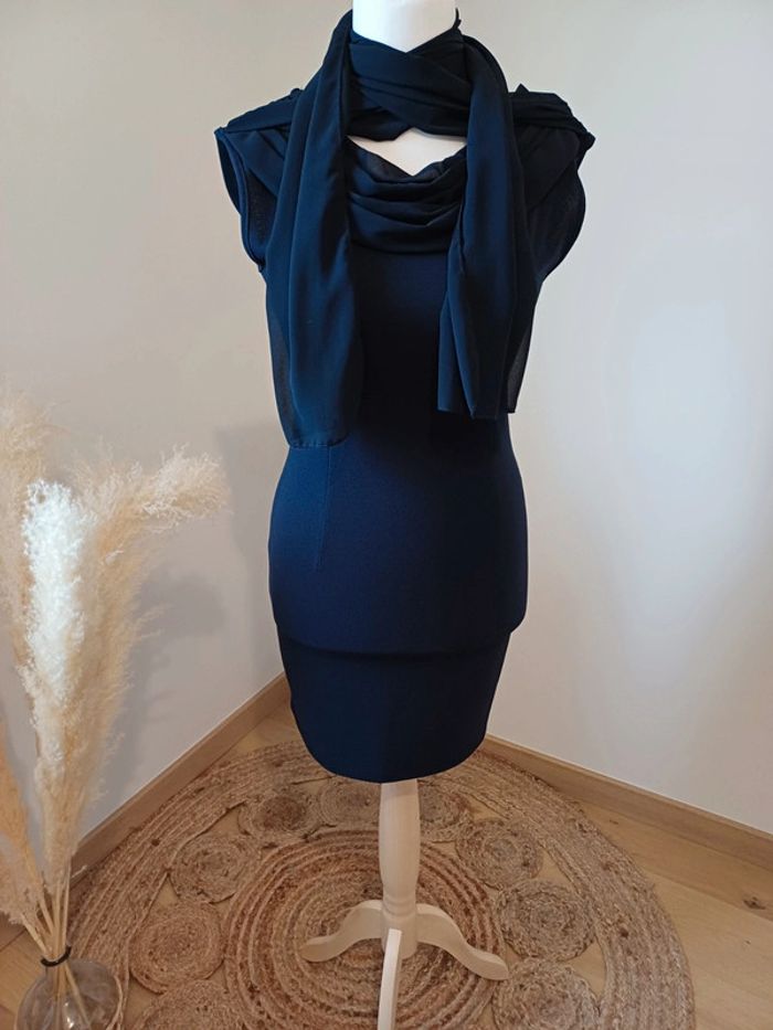 Robe chic bleue Marine Actuelle taille M 38 - photo numéro 6