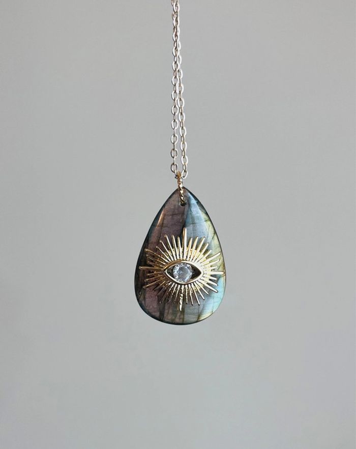 Sautoir talisman Labradorite protectrice - photo numéro 6