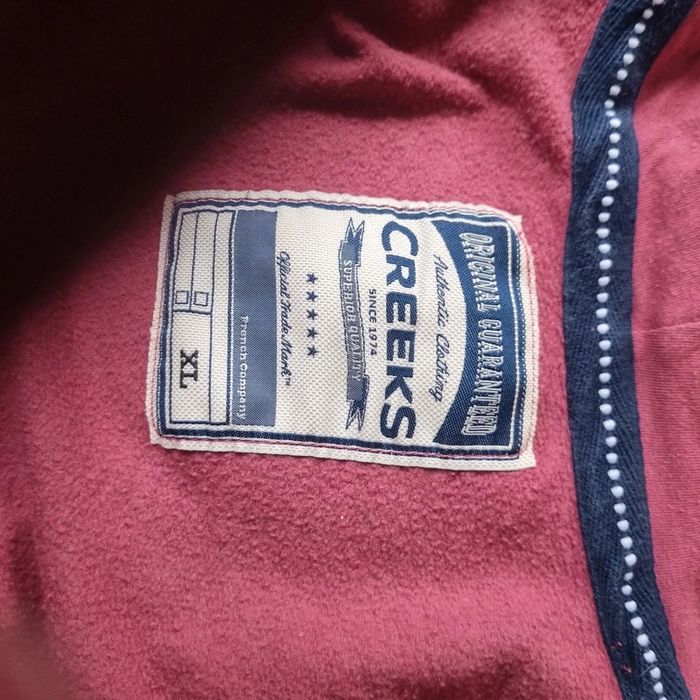 Sweat à capuche bordeaux rose des bois créés xl neuf - photo numéro 3