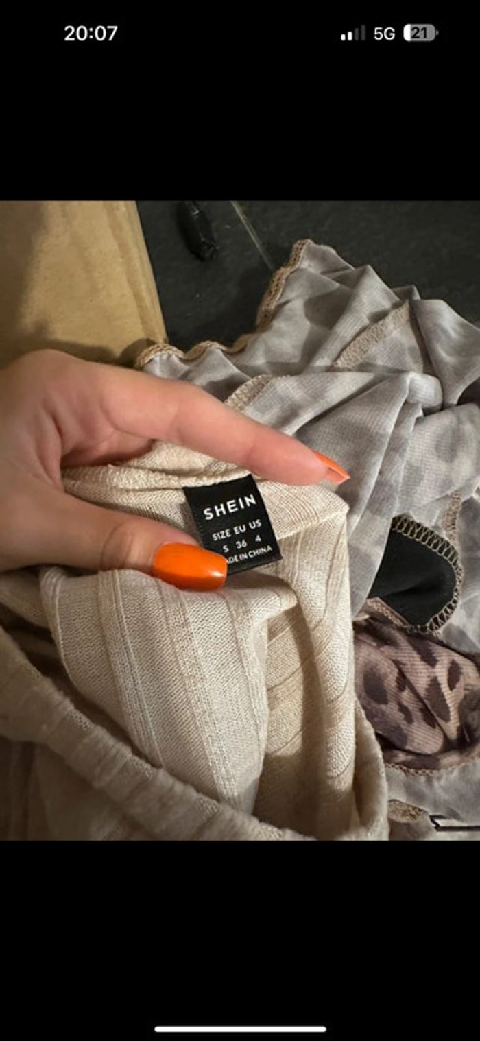 Haut shein crème S - photo numéro 4