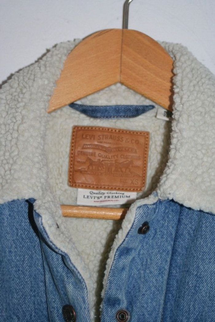Veste en jeans fourrée Levis taille XS - photo numéro 3