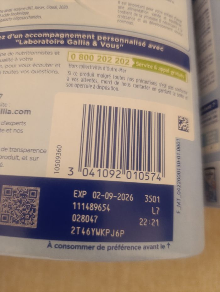 Lot lait poudre 3 ème âge neuf - photo numéro 3