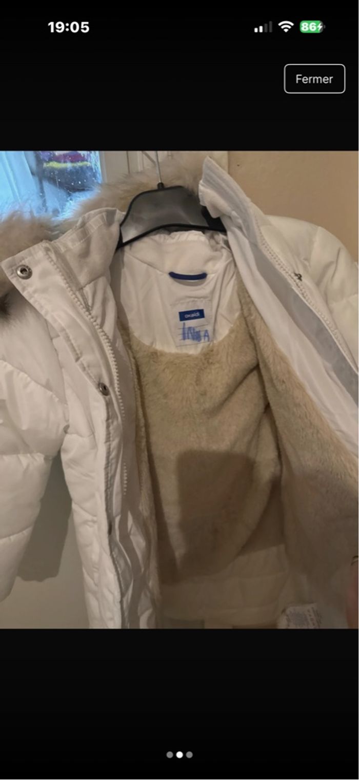 Doudoune blanche okaidi - photo numéro 3