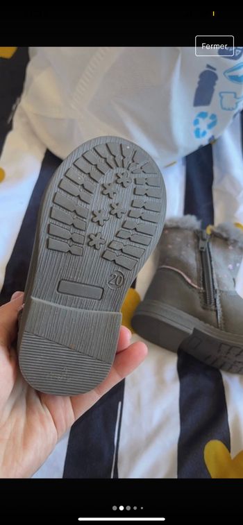 Bottines grise étoile