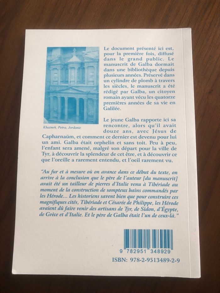 Le manuscrit de Galba - Marc Saint Hilaire - photo numéro 2