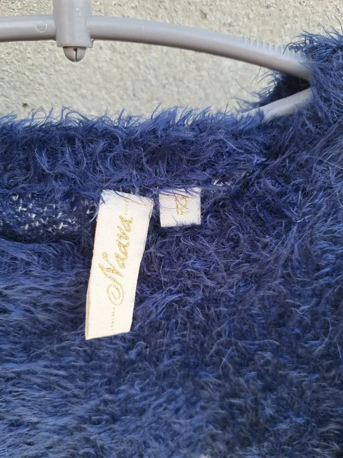 Pull d'hiver bleu - photo numéro 3