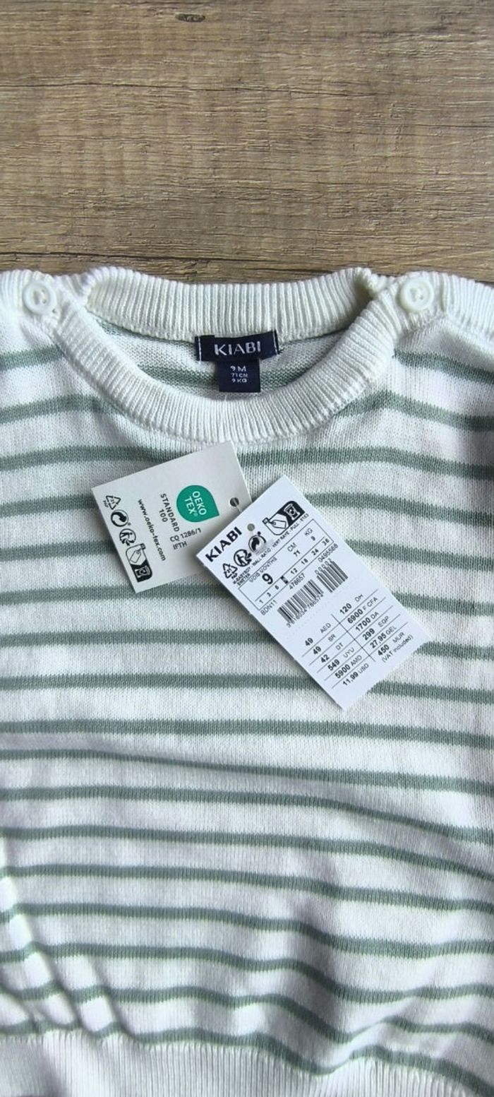 Pull neuf avec étiquette 9 mois - photo numéro 3