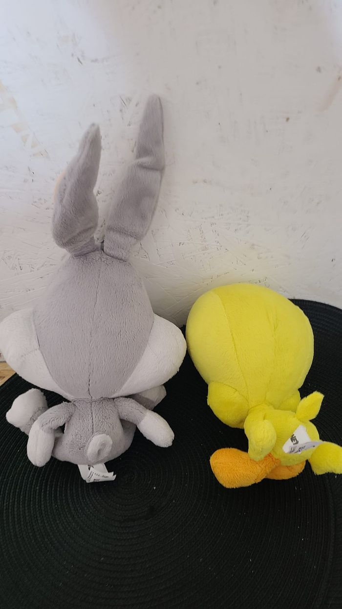 Doudou Peluche TCC Looney Tunes Warner Bros BUGS BUNNY LAPIN GROSSE TETE Peluche titi baby looney tu - photo numéro 2