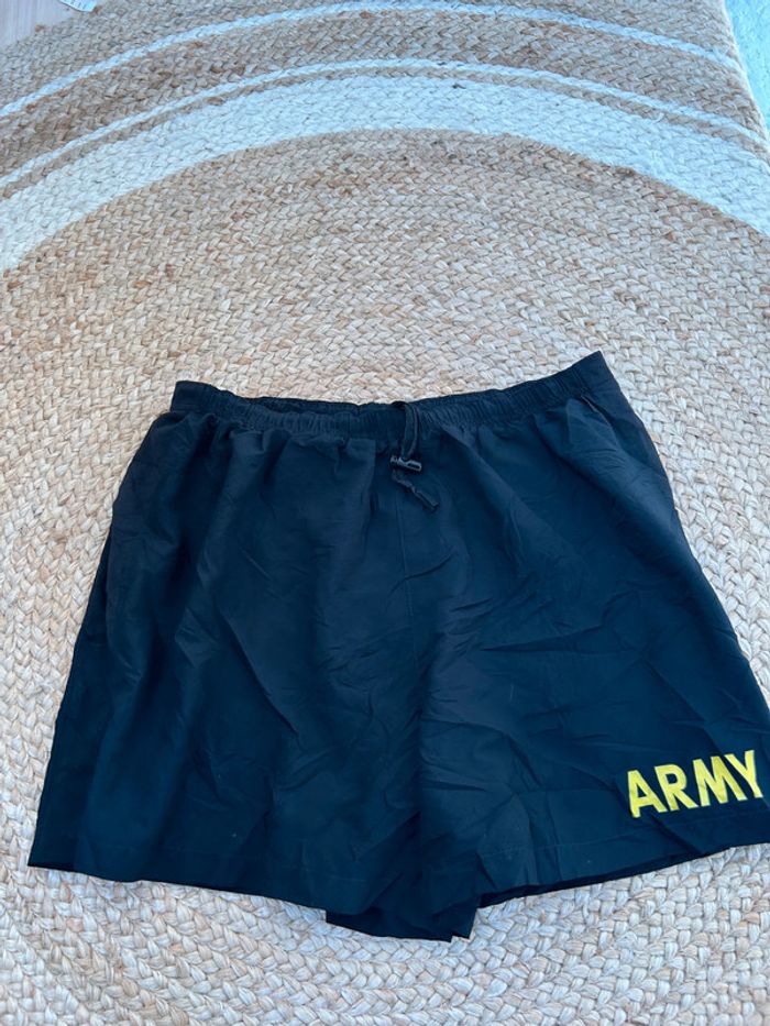 Short Army Homme Noir Taille L | Très Bon État | Style Militaire & Casual | SNVintagefr | BS1775