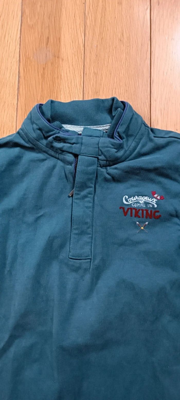 Sweat gilet manches longues sergent major 9 ans - photo numéro 2