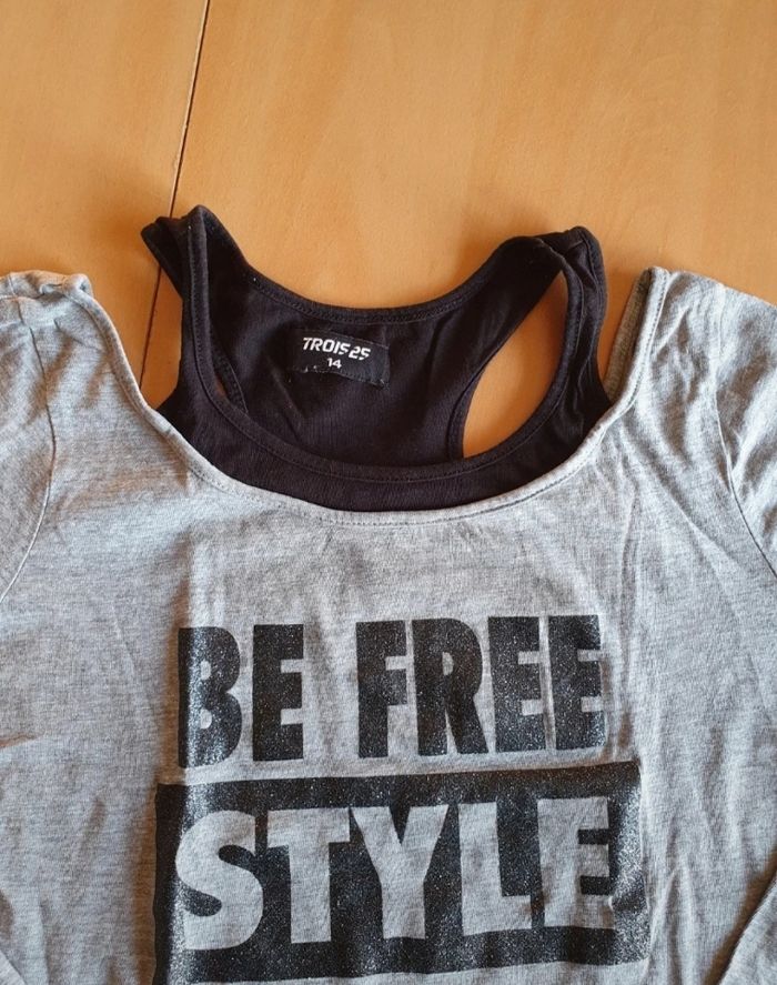 T-shirt fille 14 ans - photo numéro 2