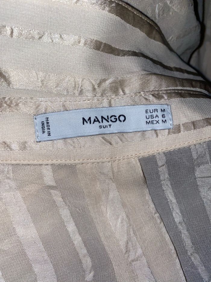 Chemise fluide Mango crème taille M - photo numéro 8