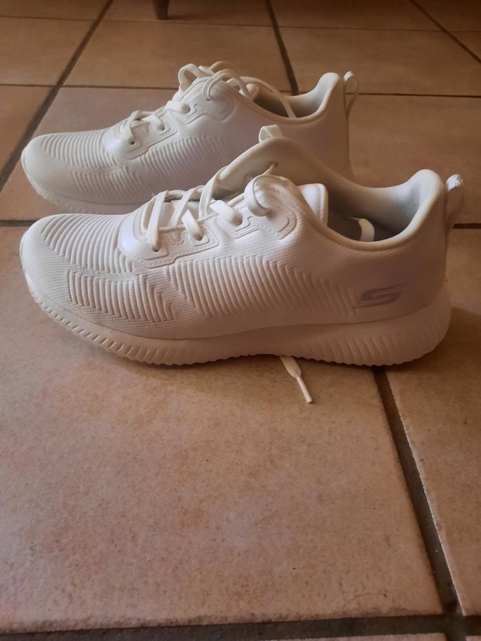 Baskets blanches femme Skechers - photo numéro 2