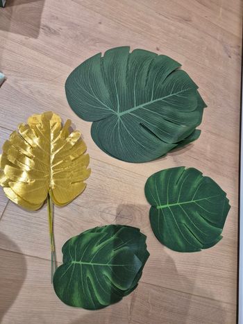 Feuilles décoration jungle