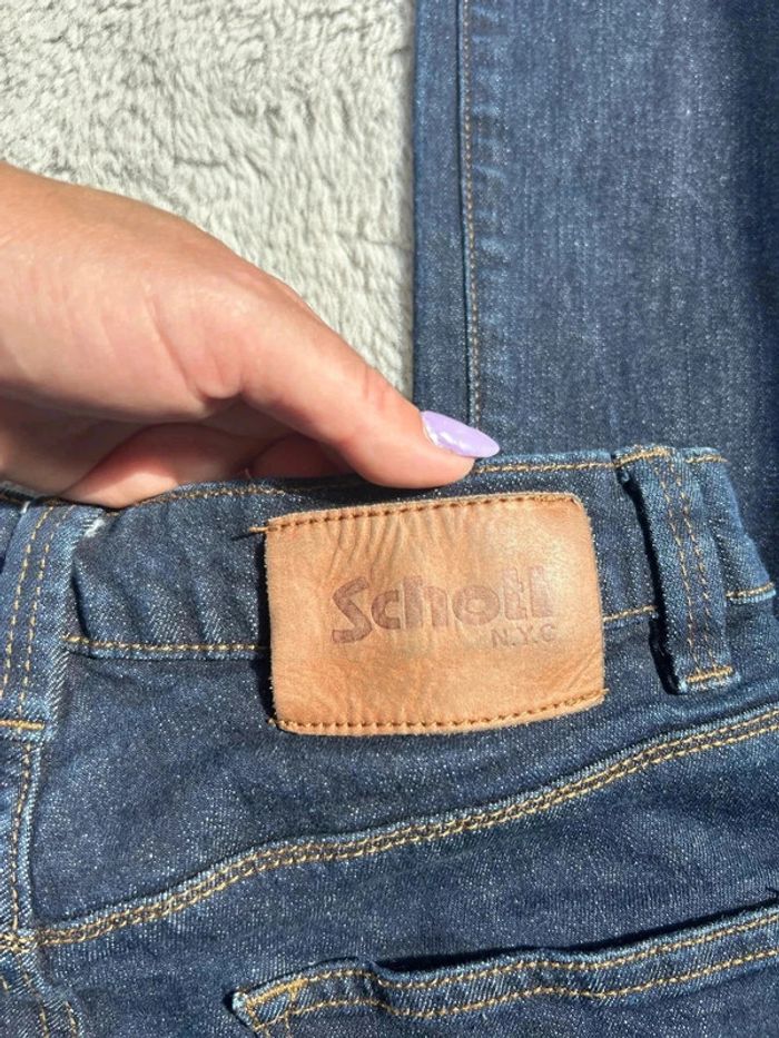 Jean bleu foncé Schott taille 28 - photo numéro 5