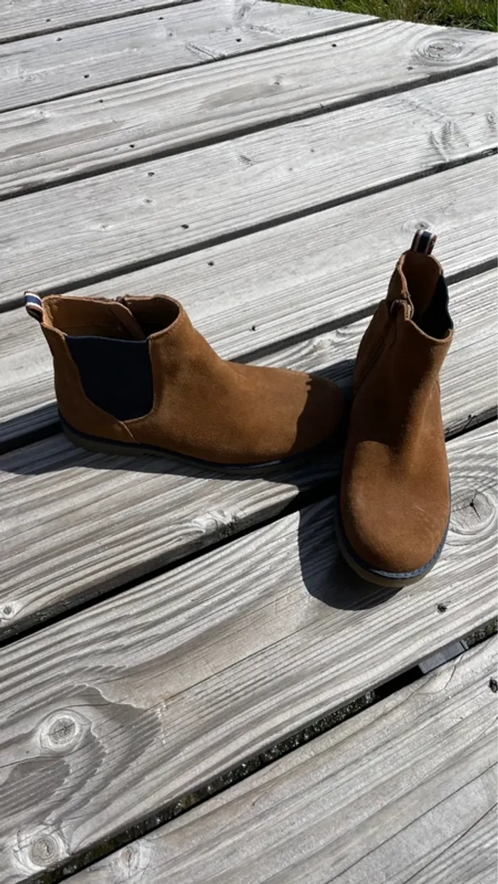 Bottines en daim _ Tape à l’œil