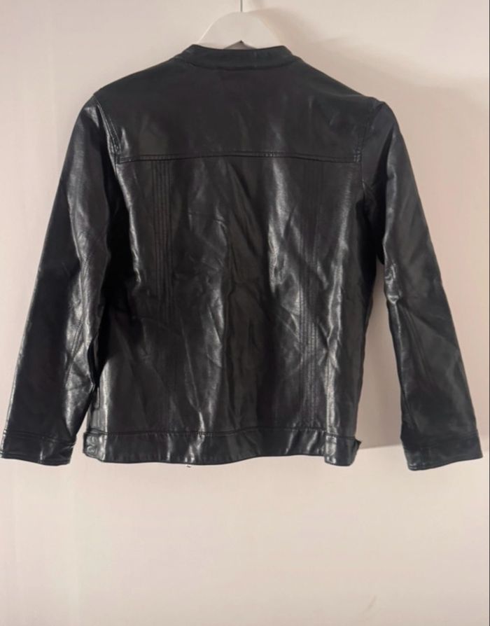 Veste en similicuir noir - photo numéro 2