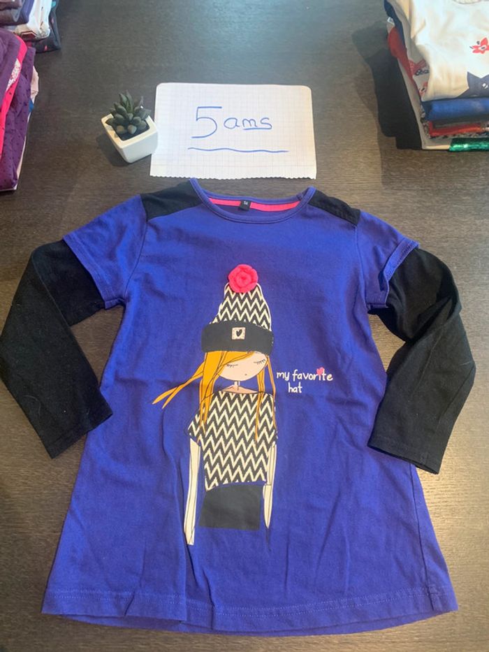 Tee-shirts long (tunique) manches longues taille 5 ans