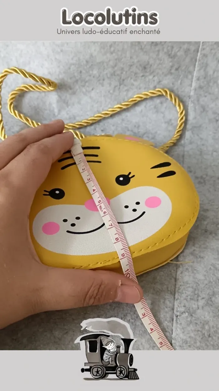 🚂 Sac à main enfant ▪ effet cuir 15cm - photo numéro 5