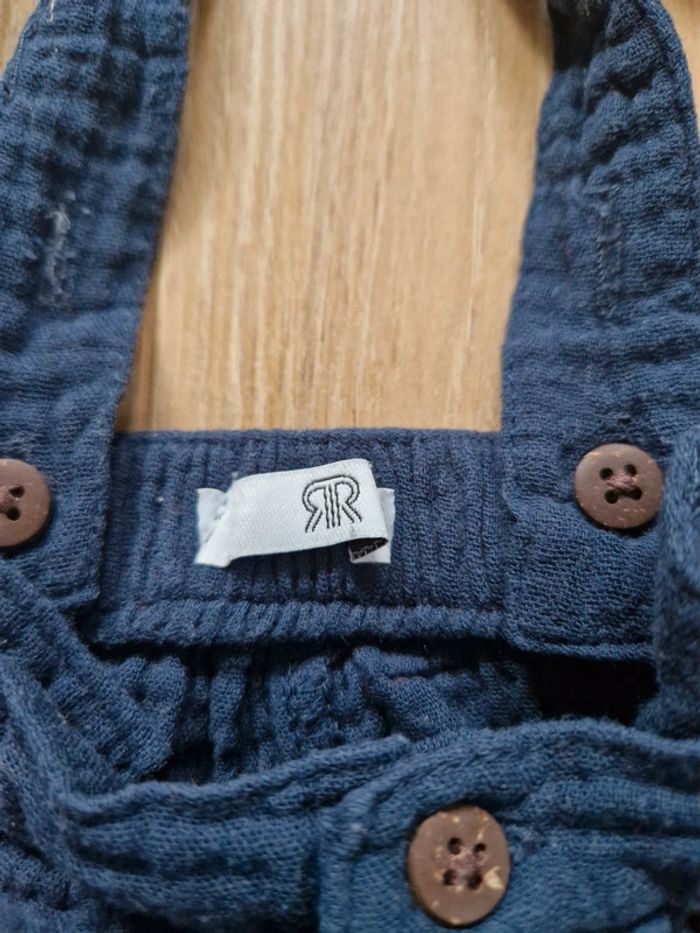 Short La redoute bleu marine bretelles 67 cm - photo numéro 4