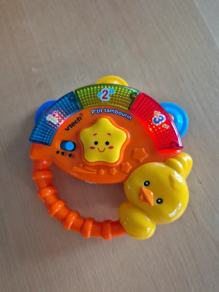 Jouet bébé p'tit tambourin électronique - photo numéro 2