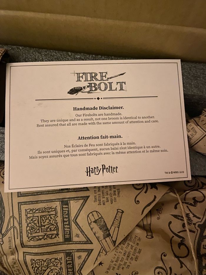 Réplique balai firebolt Harry Potter neuf - photo numéro 3