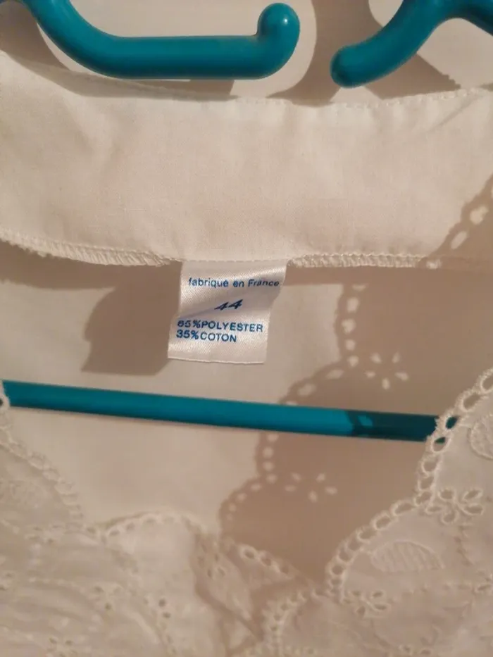 Blouse borderie anglaise vintage - photo numéro 3