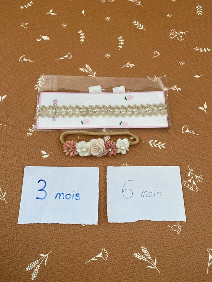 Lot bandeaux 3/6 mois