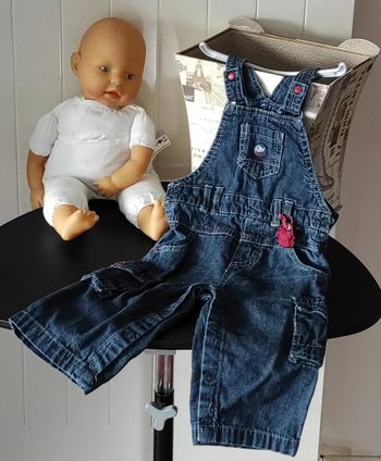 Jolie salopette en jean bébé garçon 12 moiS