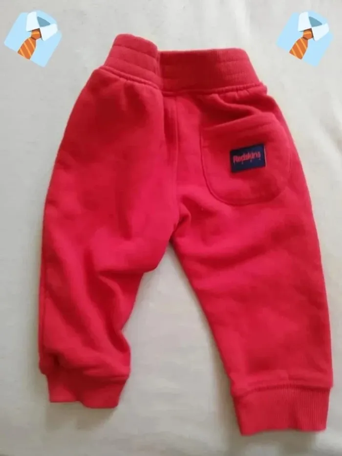 Pantalon Rouge "Redskins Baby" - Taille 18 Mois - photo numéro 2