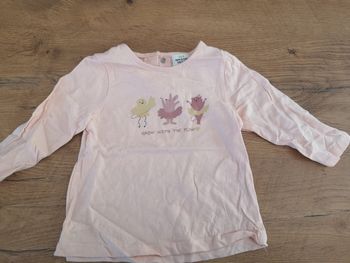 Tee shirt. Manches longues 12 mois tao