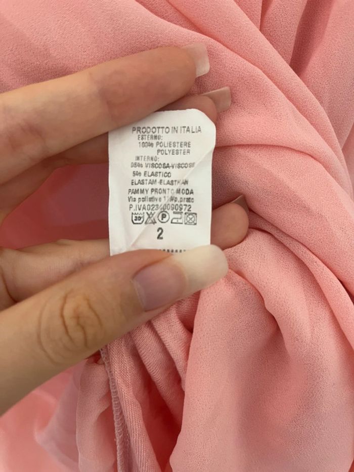 Débardeur en tulle doublé, bretelles sous forme de marguerite, rose claire , produit en Italie, S - photo numéro 4