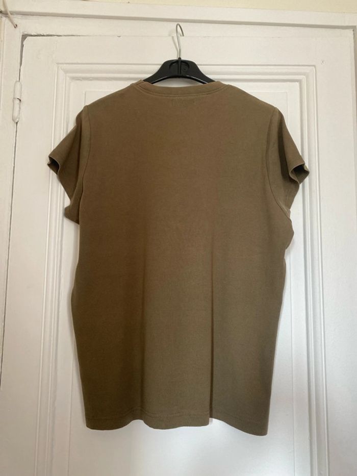 T-shirt kaki - Fashion Plus - photo numéro 2