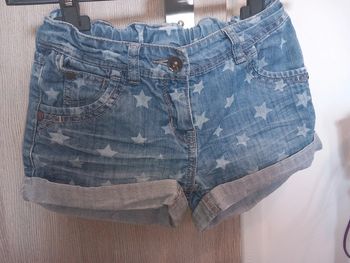 Short en jean motifs étoiles 10ans