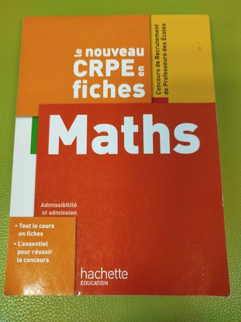 Le nouveau CRPE en fiche maths