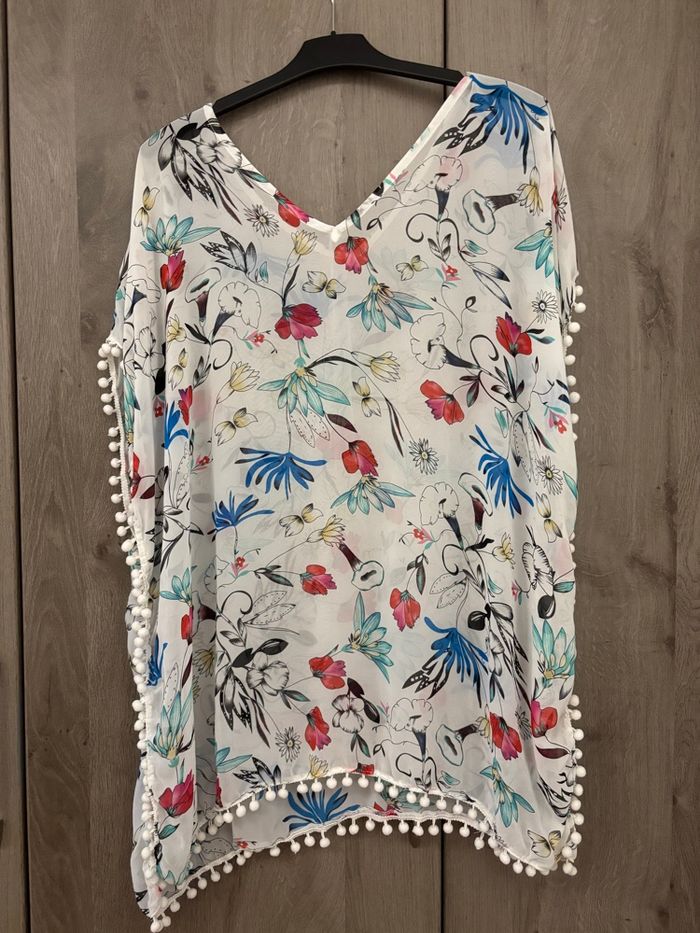 Paréo blanc motif - photo numéro 2