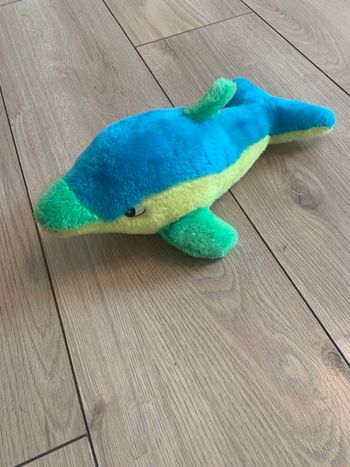 Peluche dauphin multicolore