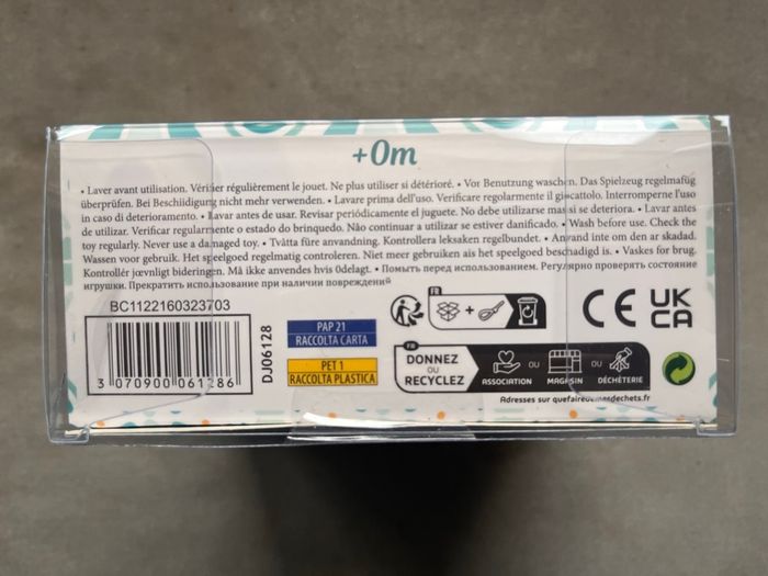 Anneau de dentition en forme de feuille en silicone et de coccinelle en bois - photo numéro 5