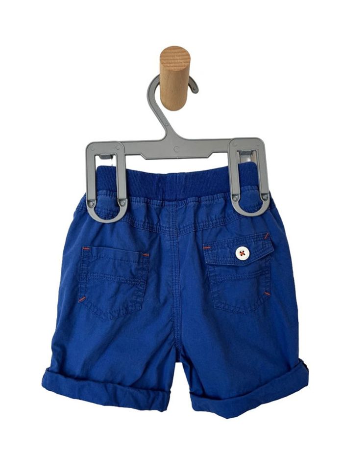 Short bleu léger en toile de coton - TEX 18 mois - photo numéro 3